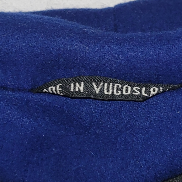 International Scene Royal Blue Wool Pea Coat with Extra Bottom  Size 11/12 - Picture 8 of 11